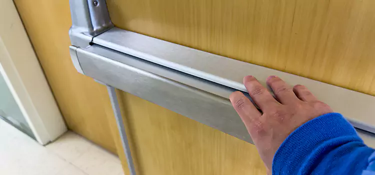 Installing a Push Bar on a Door Tooele